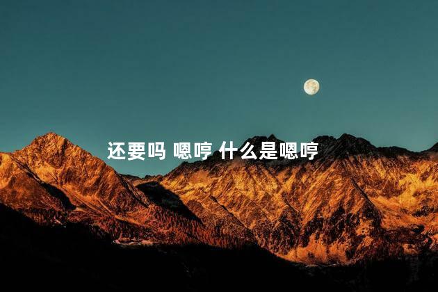 还要吗 嗯哼 什么是嗯哼